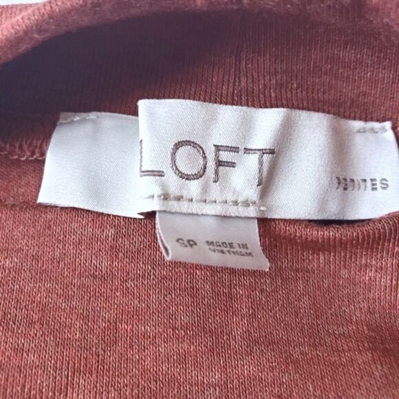Loft Rustic Red Mockneck Top SP - Picture 3 of 3